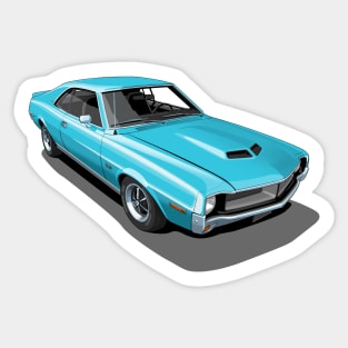 AMC Javelin in Big Bad Blue Sticker